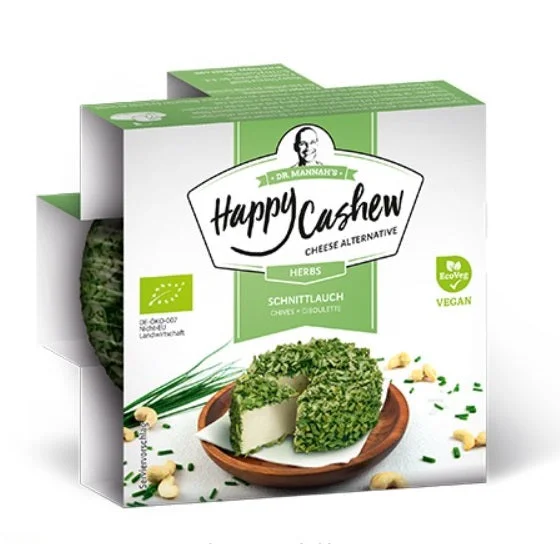 Happy Cashew Matured Cheese With Chives 100g