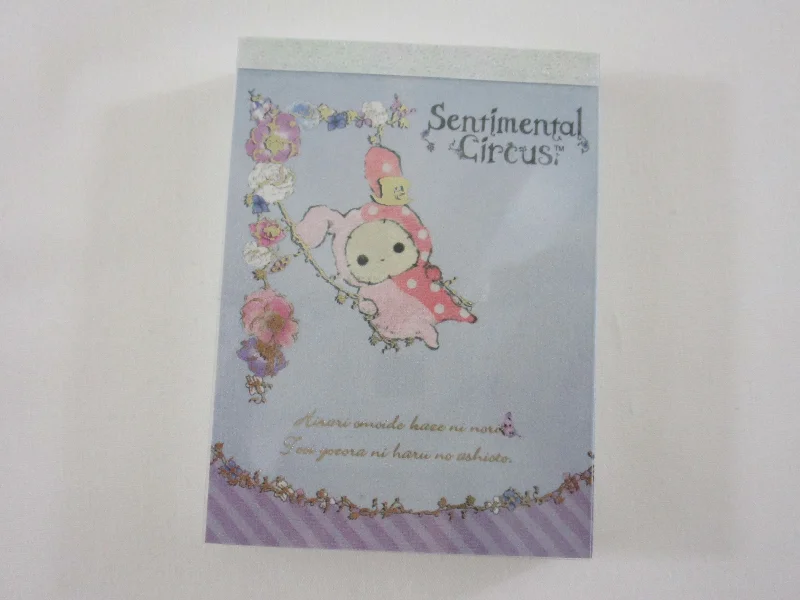 Cute Kawaii San-X Sentimental Circus Mini Notepad / Memo Pad - C - Vintage Rare